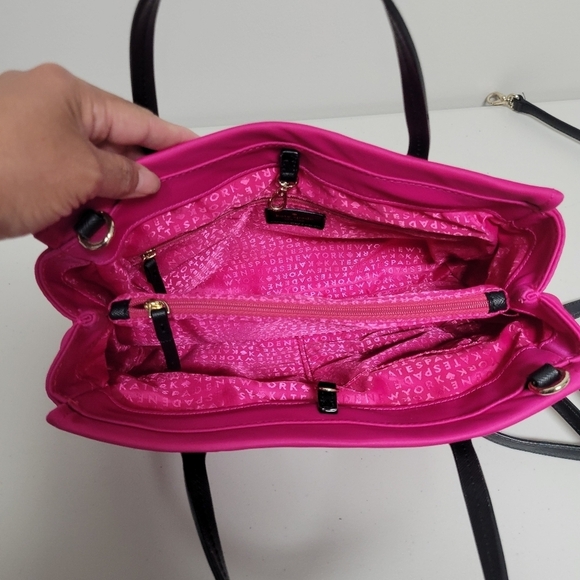 Kate Spade Hot Pink Small Nylon Tote Bag. - Picture 12 of 12